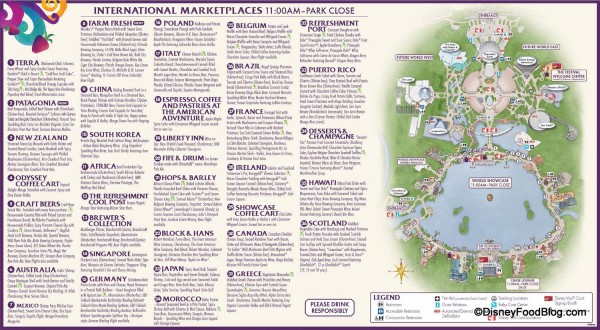 2014 Food and Wine Festival Guide Map