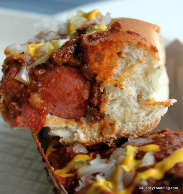 Coney Island Hot Dog --Cross Section