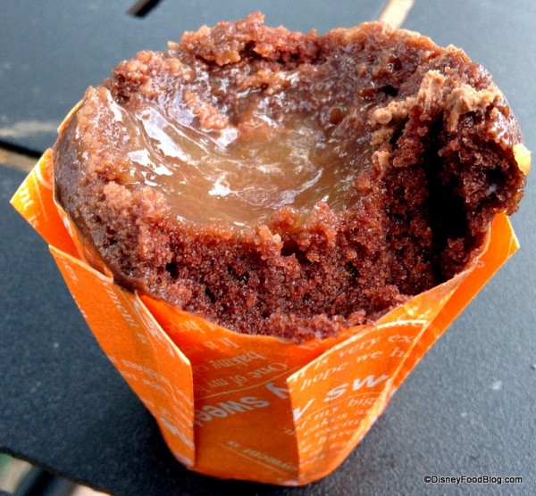 Inside Blood Orange Cupcake