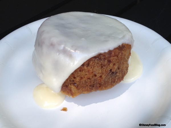 Fresh baked carrot cake with CraisinsÂ® and cream cheese icing