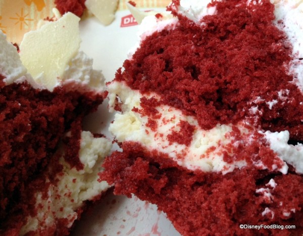 Center of Red, White, and Blue cupcake