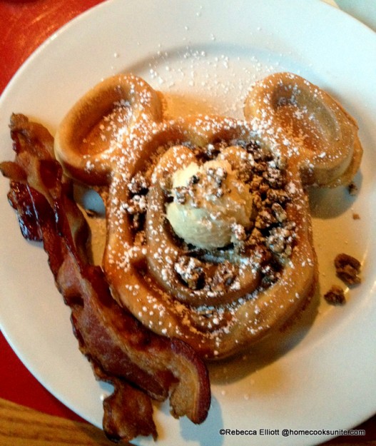 Belgian Waffle with Maple Butter and Candied Pecans. And Bacon, of Course!