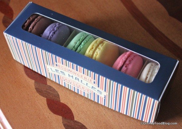 Box of Macarons from Les Halles Boulangerie Patisserie