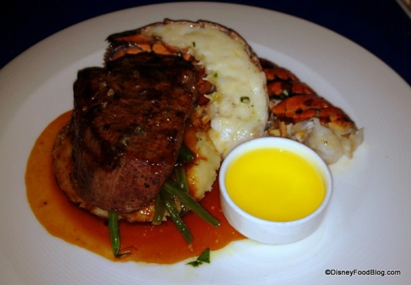 Filet Mignon and Butter Poached Lobster Tail