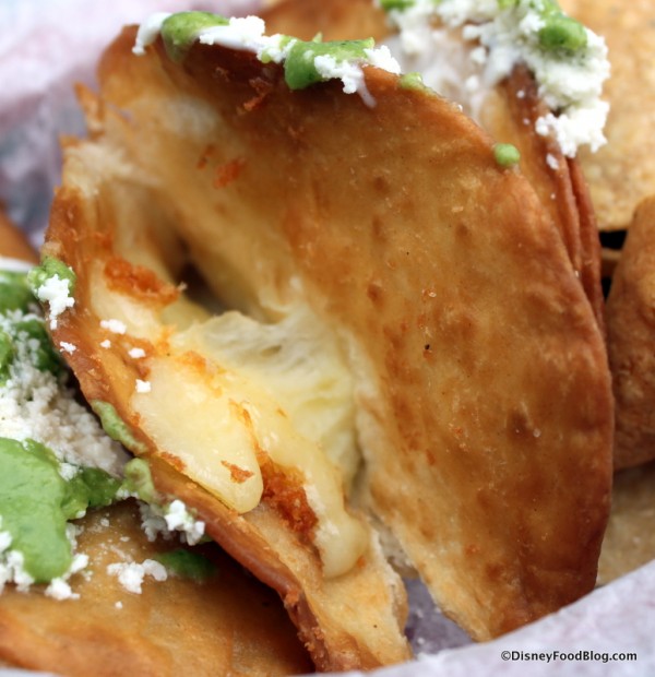 Inside Cheese Empanadas
