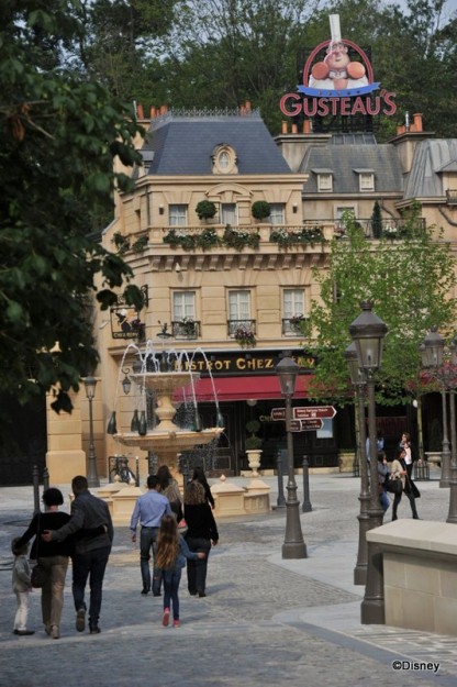 Gusteau's Sign Soars Over La Place de Rémy and Bistrot Chez Rémy