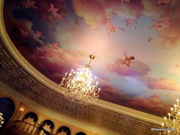 The Hand Painted Ceiling in the Ballroom Takes Your Breath Away!