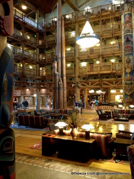 The View of the Breath Taking Wilderness Lodge Lobby