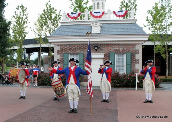 Fife and Drum Corps at the American Adventure Pavilion