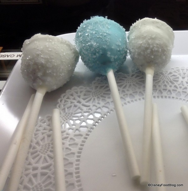 Blue and White Brownie Pops