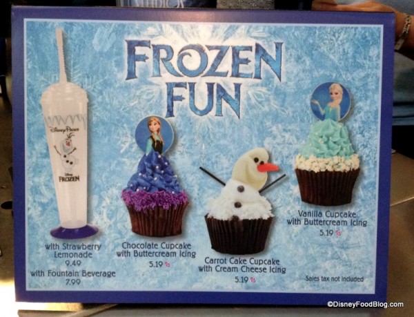 Frozen Fun Treats sign