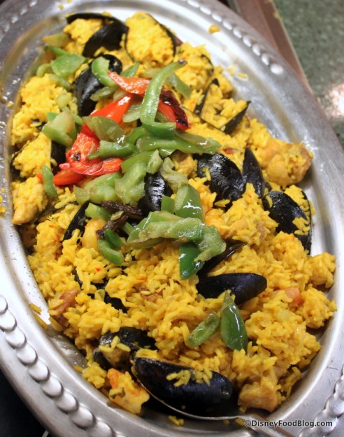 Paella with Shrimp, Mussels, and Chicken