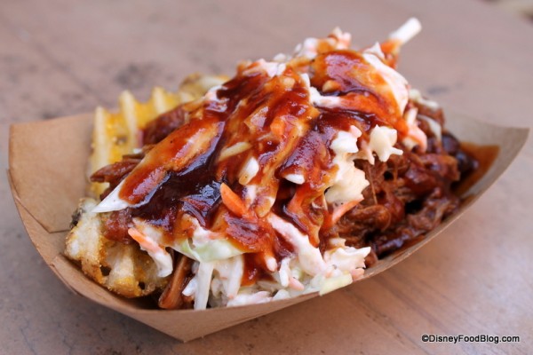 Pork Barbecue Waffle Fries