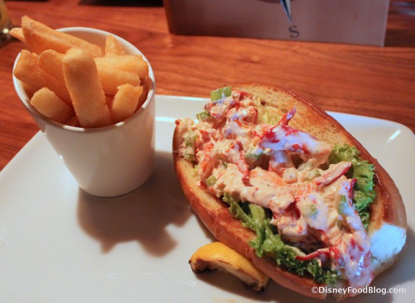 Lobster Roll and Fries