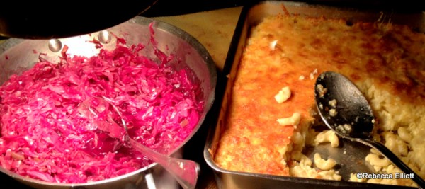 Red Cabbage and Nudel Gratin