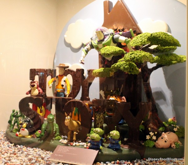Toy Story chocolate sculpture