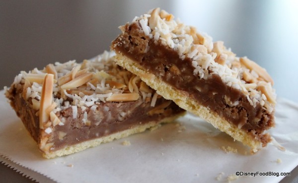 Toffee Shortbread Bar cross-section