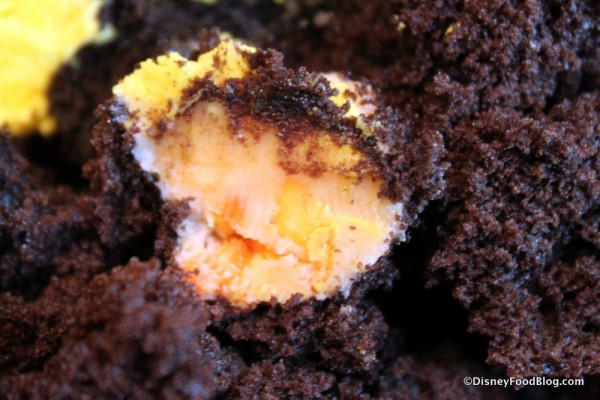 Candy Corn Cupcake -- Up Close
