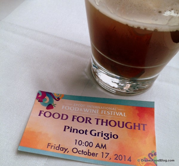 Food For Though at Epcot's Food and Wine Festival
