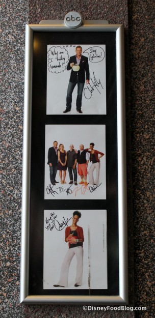 Signed pictures from cast of "The Chew"
