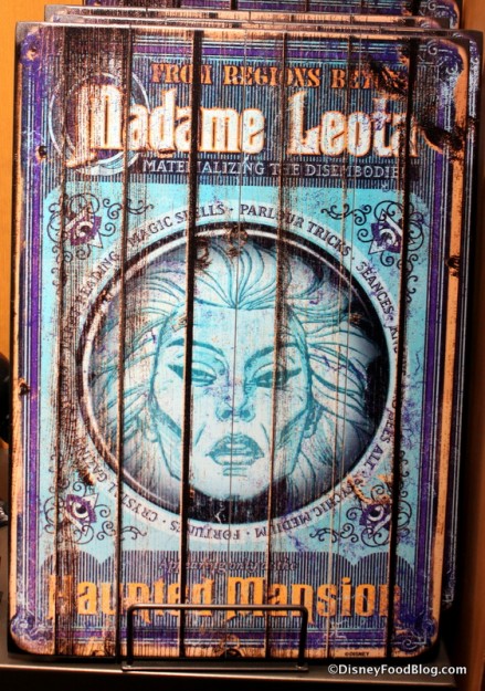 Madame Leota wooden sign