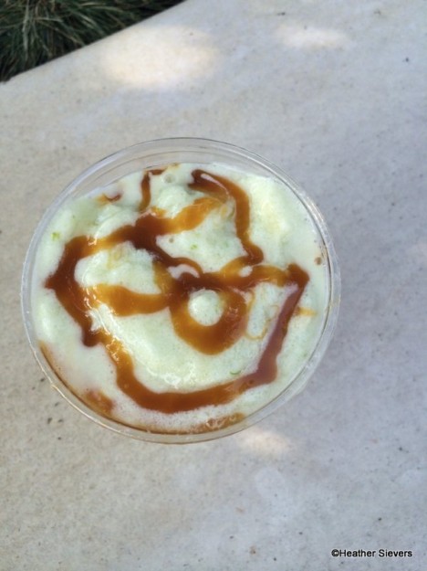 Caramel Drizzle Hidden Mickey topping Caramel Apple Smoothie