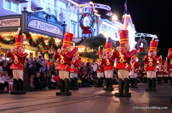 Toy Soldiers During the Once Upon a Christmastime Parade!