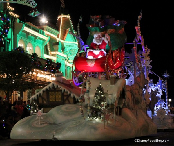 Santa Claus in the Once Upon a Christmastime Parade