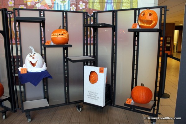 Contemporary Resort Cast Member Pumpkin Carving display