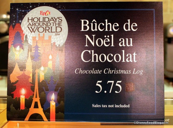 Bûche de Noël at Les Halles Boulangerie Patisserie -- Part of Holidays Around the World