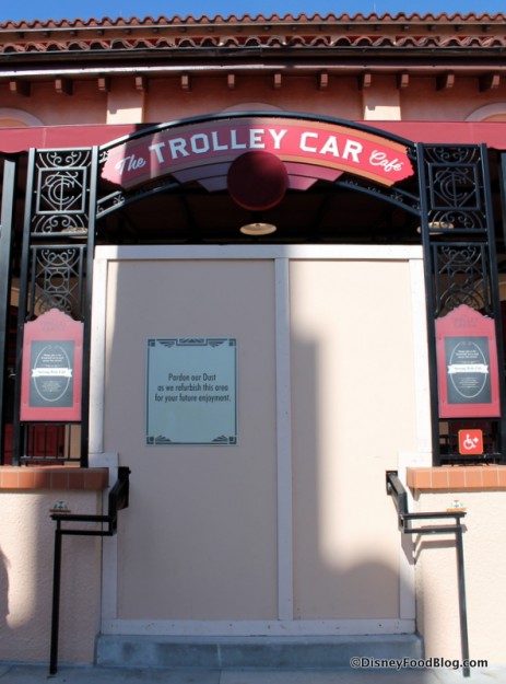 Trolley Car Cafe sign
