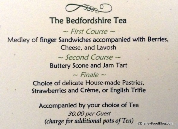 Bedfordshire Tea package
