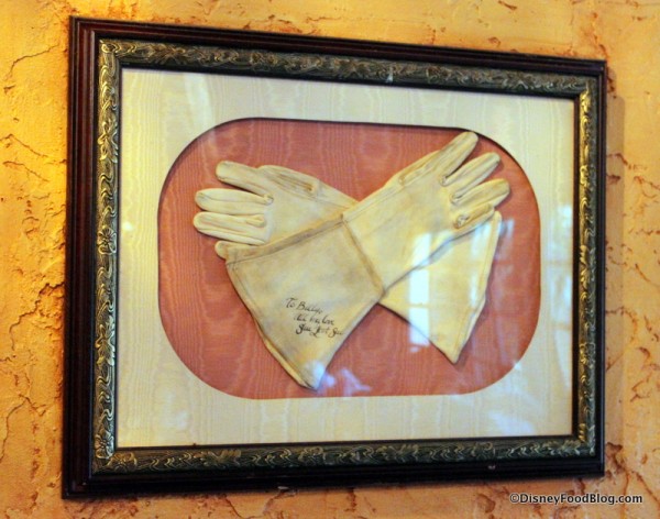 A Lady's Gloves -- Autographed and Framed