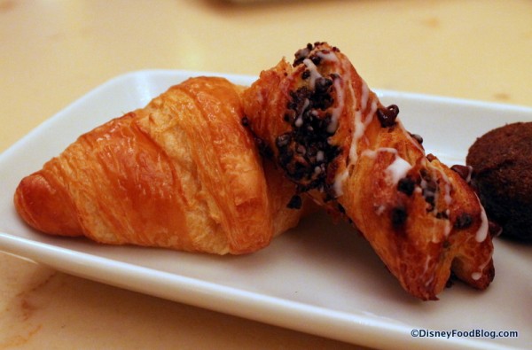 Croissant and Chocolate Croissant