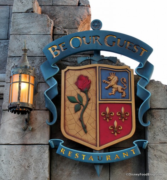 Be Our Guest Restaurant sign