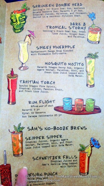 Specialty Drink menu