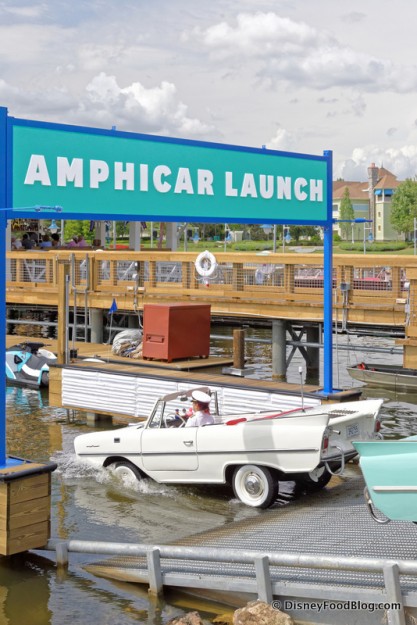 One of the Captains Taking an Amphicar for a Spin