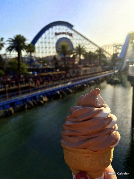 Chocolate Soft Serve + an Awesome Background