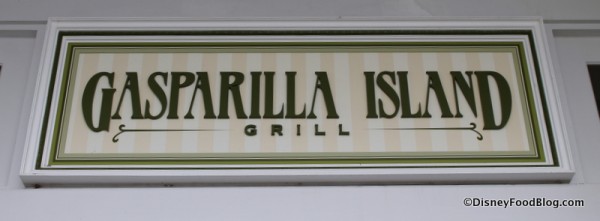Gasparilla Island Grill sign