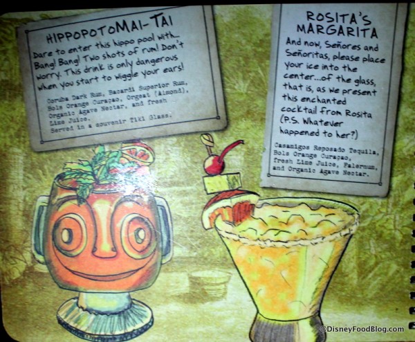 HippopotoMai-Tai and Rosita's Margarita