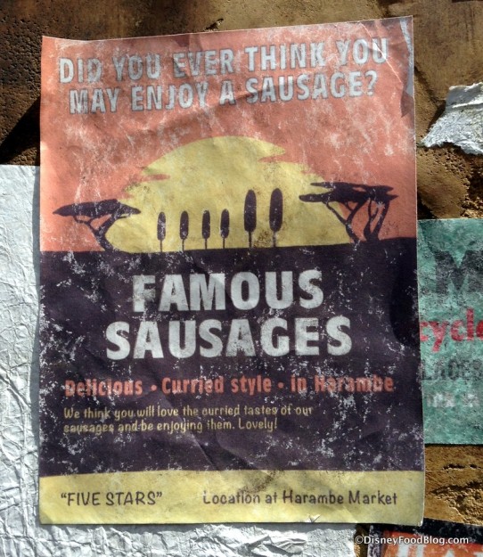 Famous Sausages signage