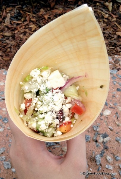 Greek Salad  in a Cone