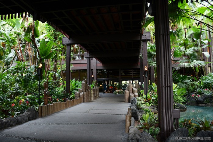 Disney's Polynesian Village Resort Entrance 