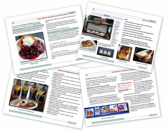 DFB Guide to the 2015 Epcot Food and Wine Festival sample pages