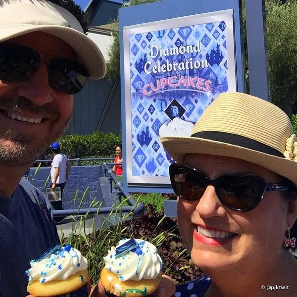 Diamond Jubilee Cupcakes at Disneyland!