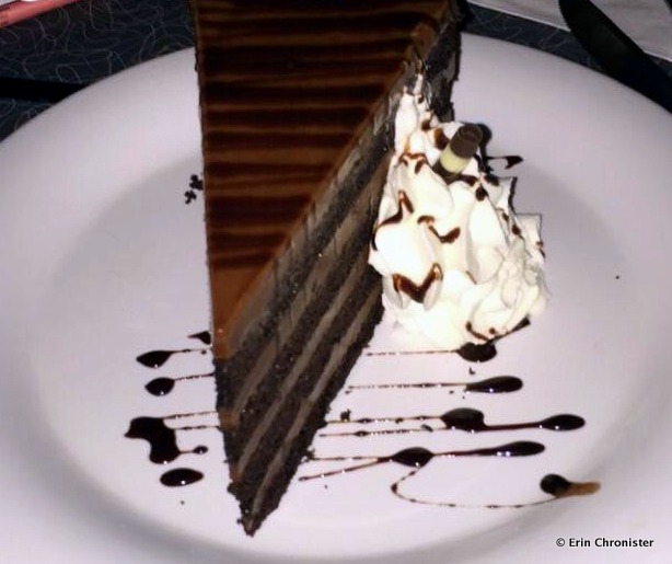 Chocolate Peanut Butter Cake at 50s Prime Time Cafe