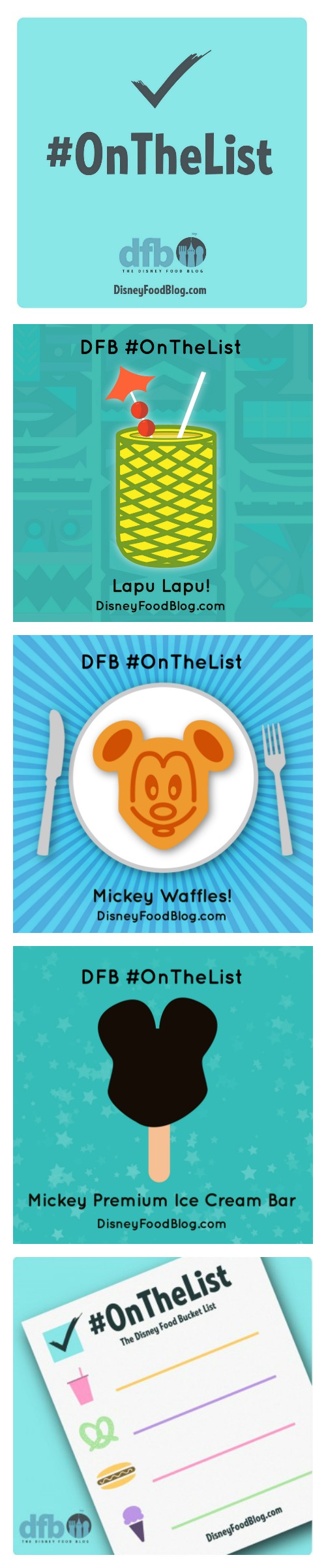 Check out what is on the Disney Food Blog's Disney Food Bucket List and what should be on yours!