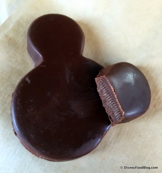 Dark Chocolate Chili Pepper Mickey -- Inside