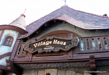 Disneyland Village Haus Outside Sign 15
