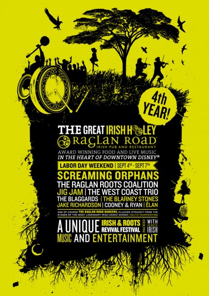 Raglan Road's 4th Annual Great Irish Hooley Will Be Held Labor Day Weekend, September 4-7